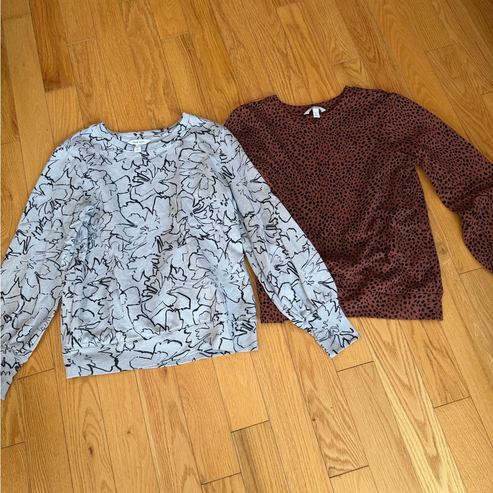 Nine West Gray and Brown Sweatshirts
